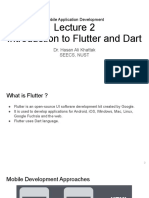 Lecture 2 - Introduction To Flutter and Dart