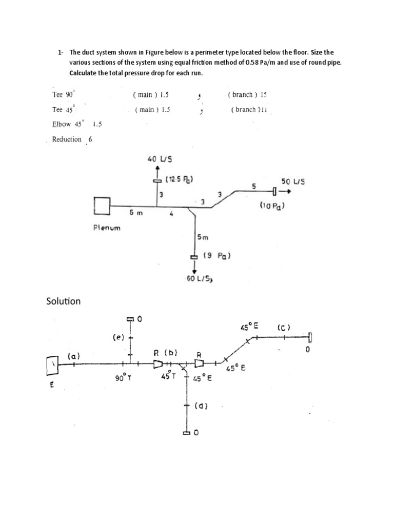 Size duct system using equal friction method PDF