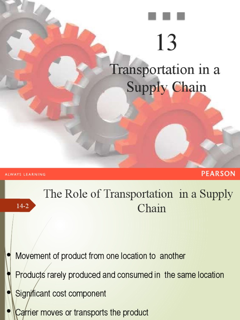 CH 13 SCM | PDF | Transport | Supply Chain Management