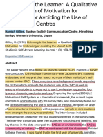 Listening To The Learner A Qualitative Investigation of Motivation For Embracing or Avoiding The Us