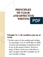 Module - 3. - Principles of Clear and Effective Writing