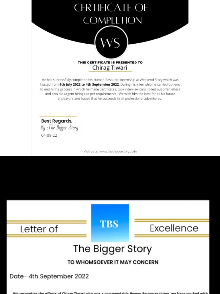 TBS Certificates PDF