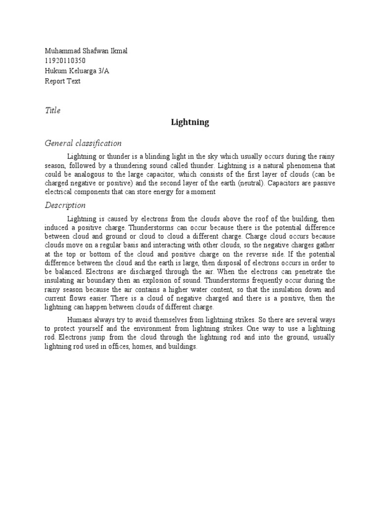 Understanding Lightning Phenomena | PDF | Lightning | Cloud