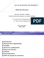 Algorithmique Et Structures de Donn Ees I: Riadh Ben Messaoud