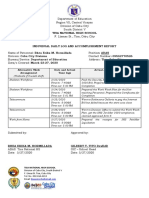 Template of Teachers Individual Log & Accomplishments