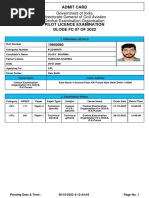 Admit Card