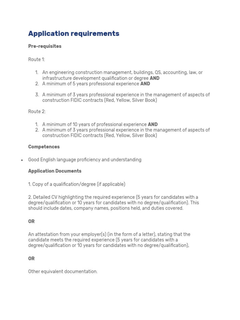 FIDIC Contract Management Application Guide | PDF