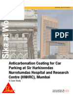 Anti Carbonation Coating For Car Parking at HNHRC Mumbai
