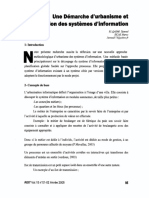 Une Démarche D'urbanisme Et D'évolution Des Systèmes D'information