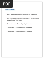 To Study The Moving Coil Galvanometer