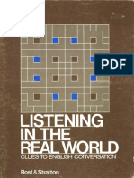 Michael A. Rost, Robert K. Stratton - Listening in The Real World - Clues To English Conversation-Addison-Wesley (1978)