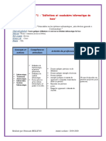 Fiche Technique n1 Definitions Et Vocabulaire Informatique de Base PDF Free