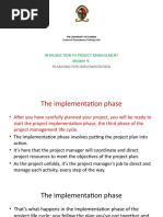 Module 4 - Planning For Implementation