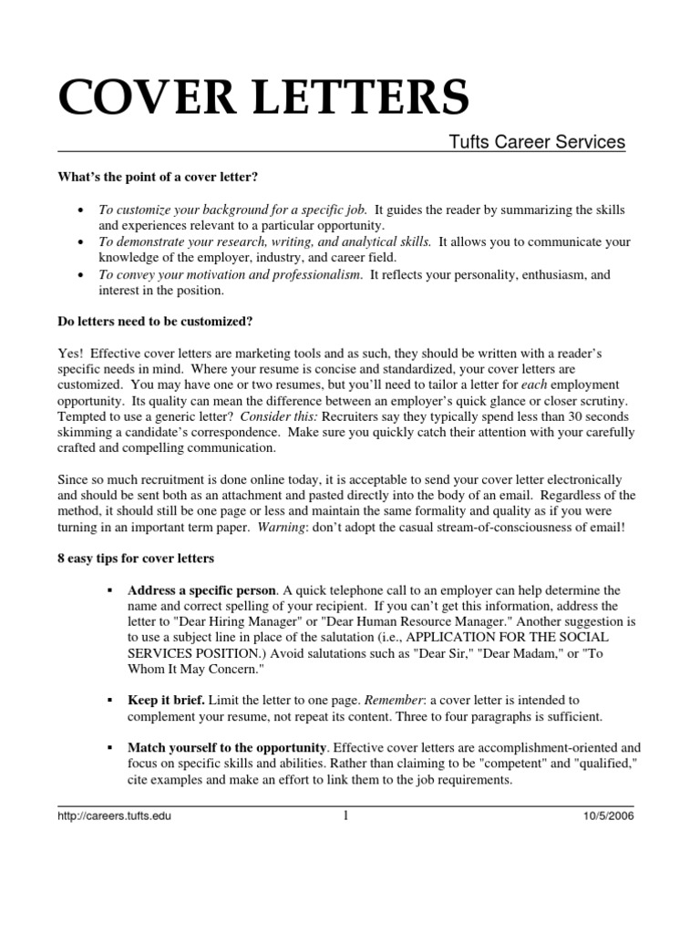 Cover Letter Samples Resume Internship