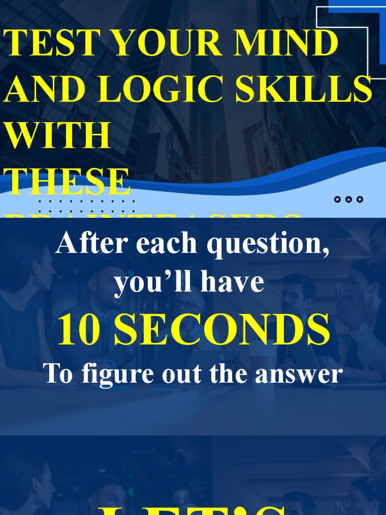 Brain Teaser PDF