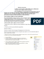 Cómo editar documentos en WordPad