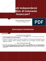 Apakah Independensi Peradilan Di Indonesia Terancam