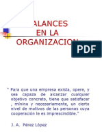 Balances de La Organizacion 2011
