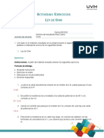 Ley de Ohm: Ejercicios de aplicación