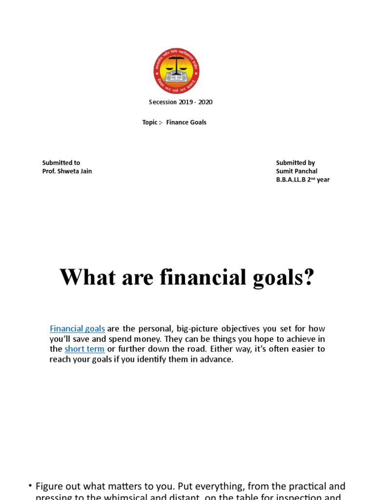 what-are-financial-goals-pdf-goal-debt