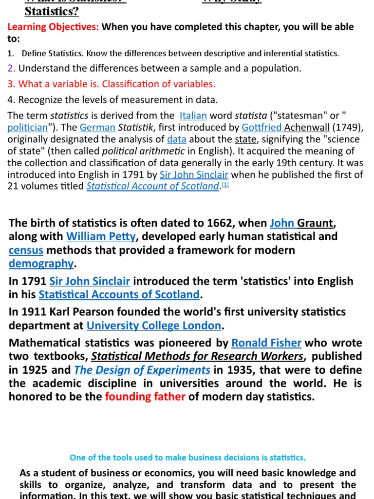 What Is Statistics | PDF | Statistics | Data