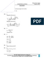 12 - SSC - NEET - DPP - Geometrical Optics (Solutions) PDF