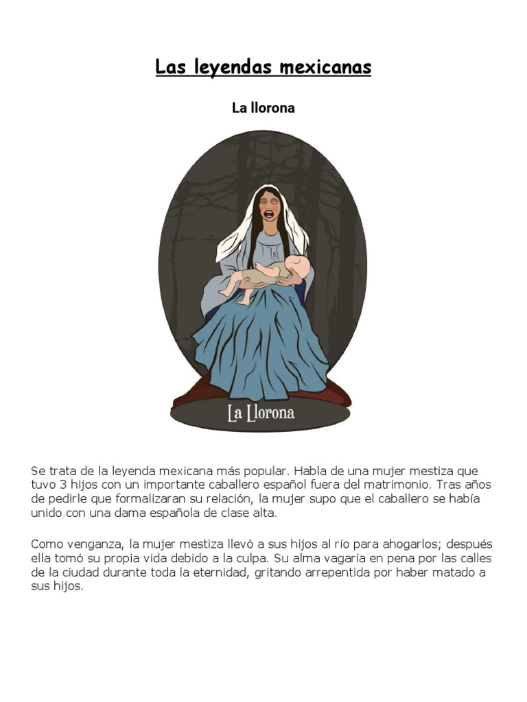Leyendas Cortas de México para Niños | PDF