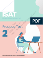 Isat Practice Test 2