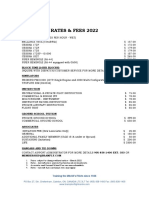 Rates and Prices 2022 2
