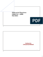 Differential Equations Solved Using Euler's Method