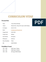Curriculum Vitae Yenny Mariani Harahap