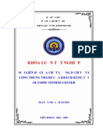 Luận Văn Mối Liên Hệ Giữa Lòng Trung Thành Của Khách Hàng vs Chất Lượng Dịch Vụ