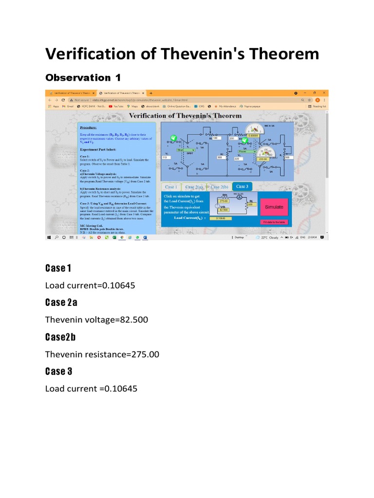 Linear Programming Solved Problems On Thevenins Theorem