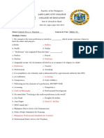 EDUC 4 20 Questions With Answer Gabriel Nico A. Paquibot