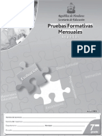 Pruebas Formativas Mensuales 7° ES (edición 2011)