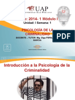 Semana 1 Introduccion A La Psi. Criminalidad