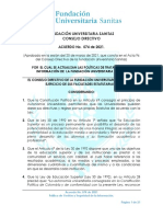 Acuerdo 074 de 2020 Política de Gestión y Seguridad de La Información