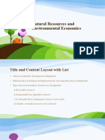 Natural Resources and Environmental Economics