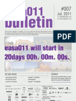 BOLETIN EASA011 (European Architecture Students Assembly) - CÁDIZ (ESP)