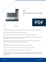 f08300 Placa Audio Kit City Classic 1l