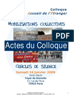 Actes Du Colloque - Mobilisations Collectives Et Cercles de Silence - 240109