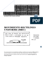 Movimiento Rectilineo Uniforme