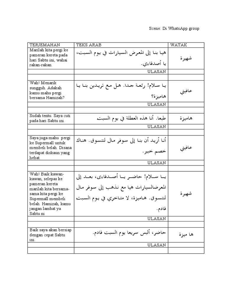 Dialog Arab - Part Afini | PDF