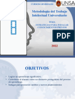 Estrategias para Indagar Conocimientos Previos. Las Preguntas