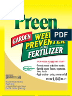 Prevents Weeds Up To Three Months Sprinkle Around Flowers, Vegetables, Trees, Shrubs Apply Anytime - Spring, Summer or Fall