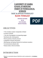 The University of Zambia School of Medicine Department of Physiological Sciences