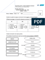 Pruebas de Primer Parcial Huitieme 2023 Octobre