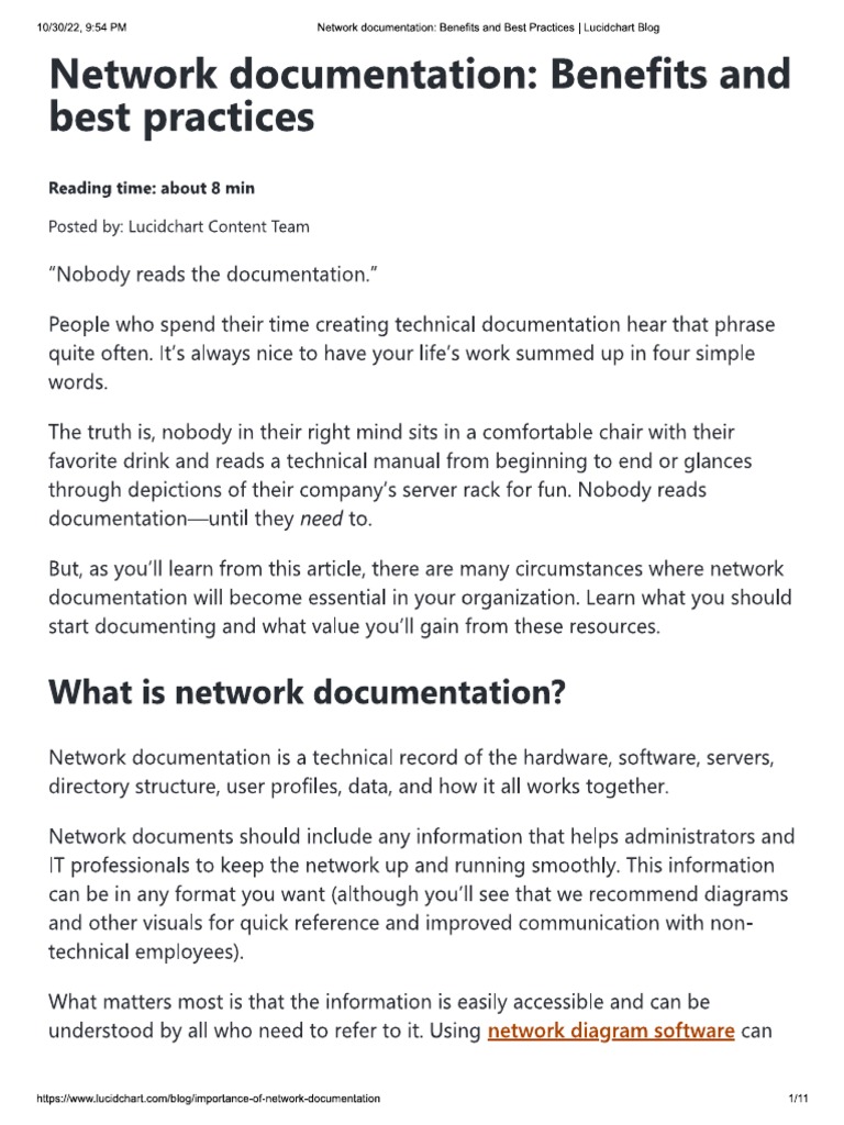 Network Documentation | PDF