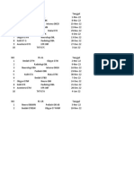 Jadwal Weekly