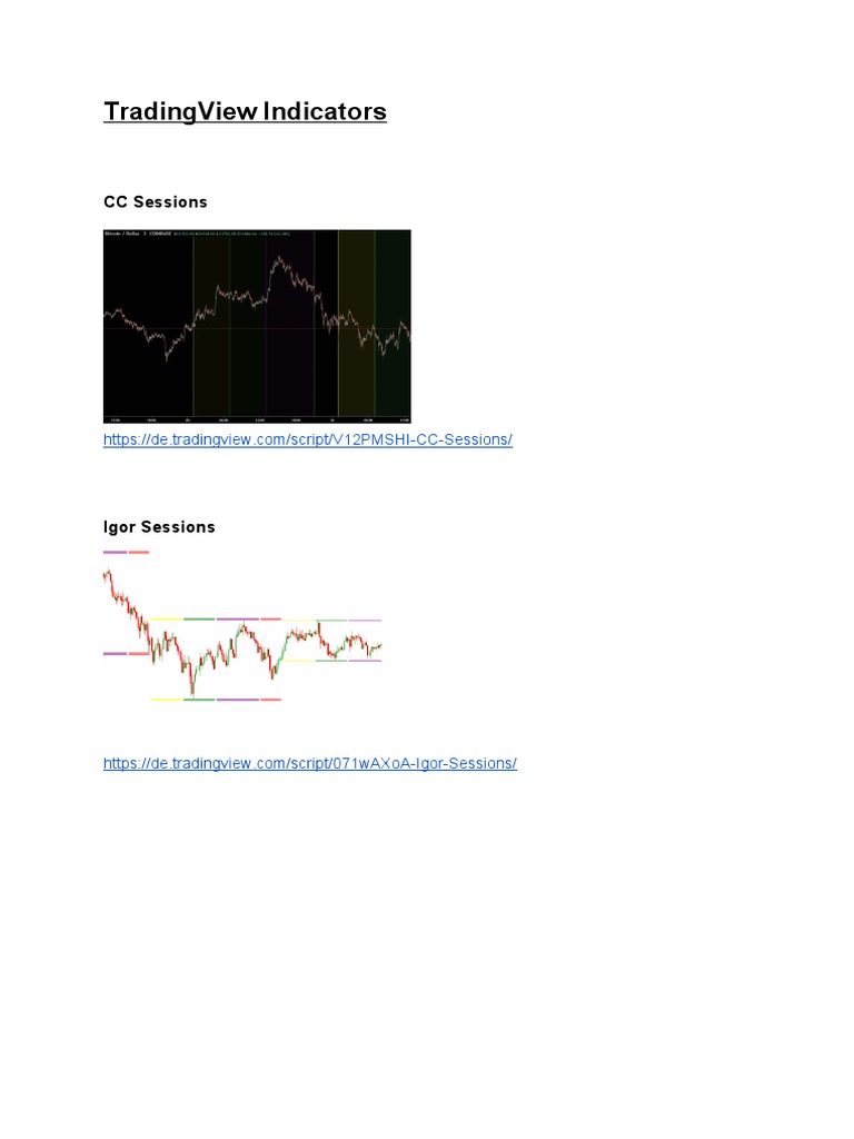 TradingView Indicator Scripts Overview | PDF | Computer Programming ...